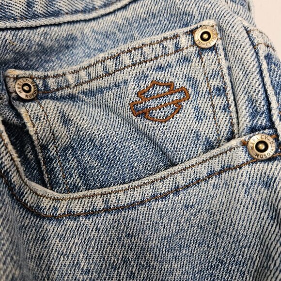 Harley Davidson Vintage Distressed Western Workwear Men's Jeans Size 38x32 - Picture 3 of 10